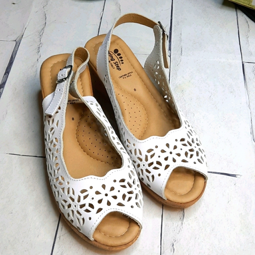 Spring Step Wedge Sandal NWOT